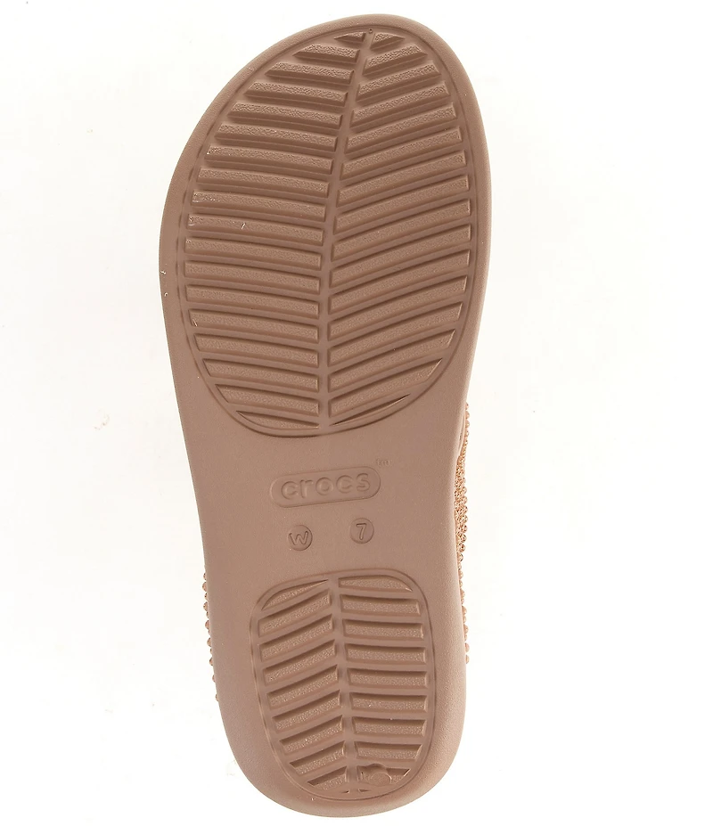 Crocs Women's Getaway Gems Triangle Flip Flops