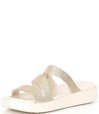 Crocs Women's Getaway Glitter Strappy Platform Slide Sandals