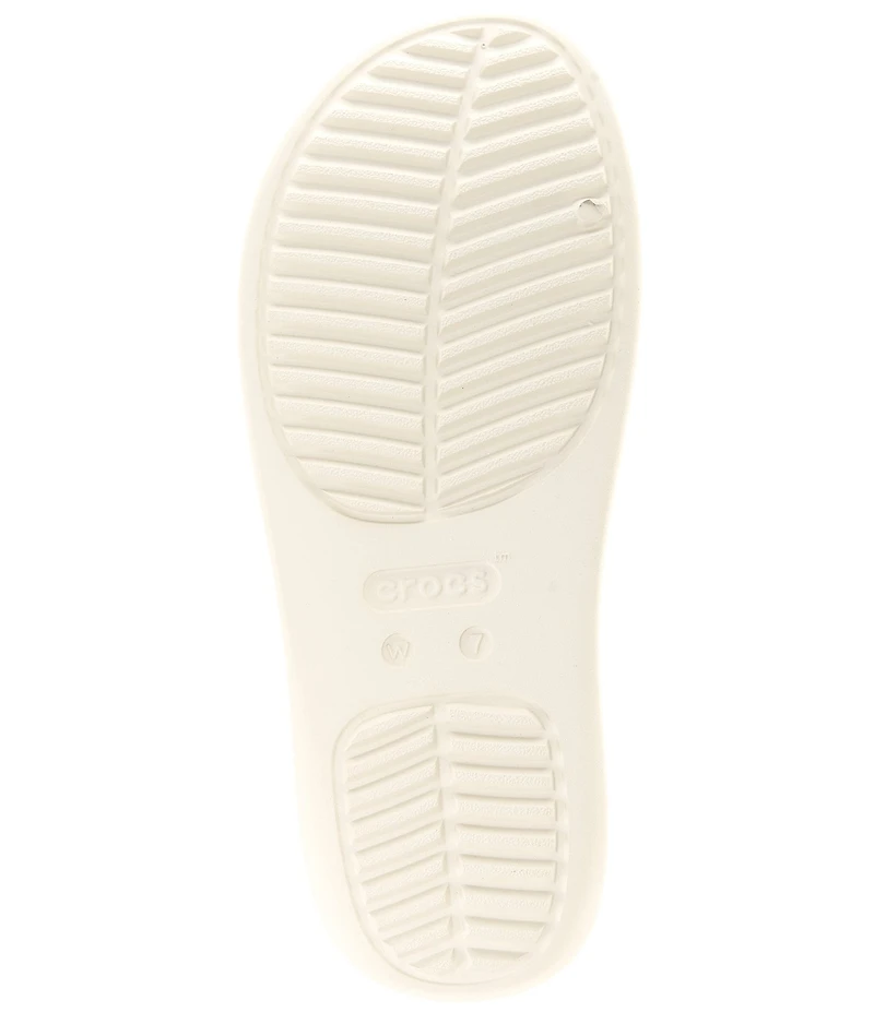 Crocs Women's Getaway Glitter Strappy Platform Slide Sandals