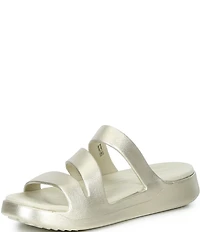 Crocs Women's Getaway Metallic Strappy Platform Slide Sandals