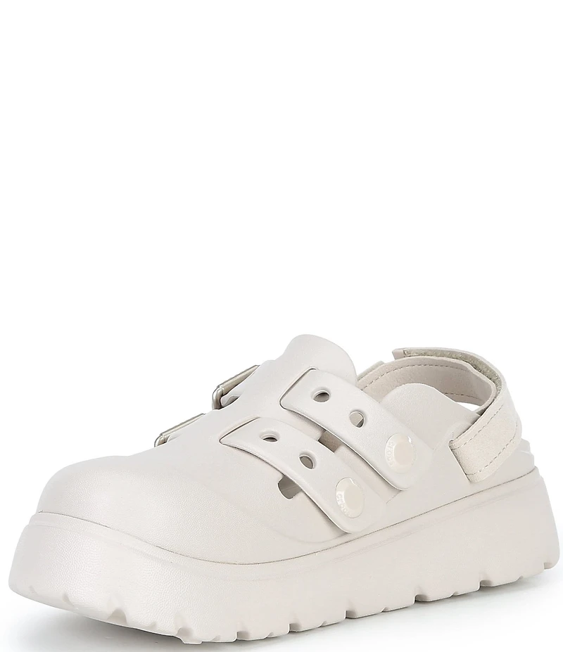 Crocs Women's Loaferette EVA Hook-and-Loop Platform Clogs
