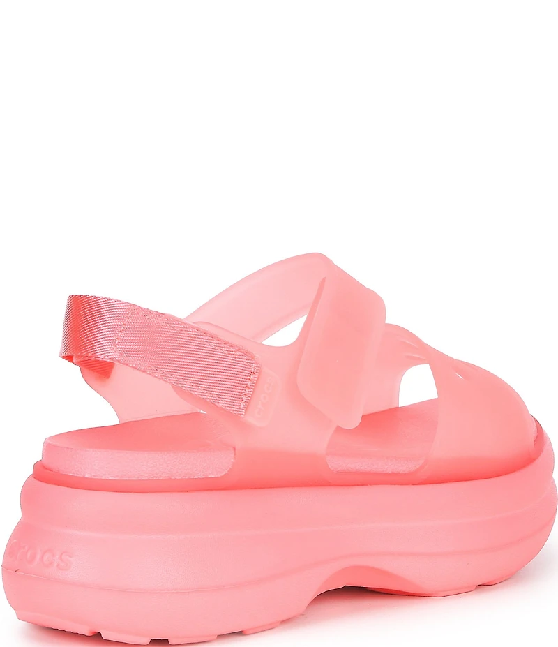 Crocs Women's Soho Frosted Y Strap Platform Sandals