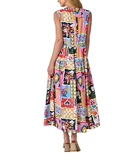 CROSBY by Mollie Burch Arlo Crew Neckline Sleeveless Maxi Dress