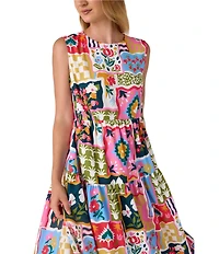 CROSBY by Mollie Burch Arlo Crew Neckline Sleeveless Maxi Dress