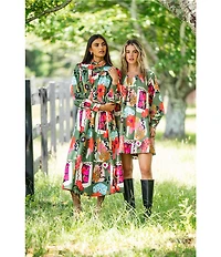 CROSBY by Mollie Burch Bentley Long Sleeve Crew Neck Mini Dress