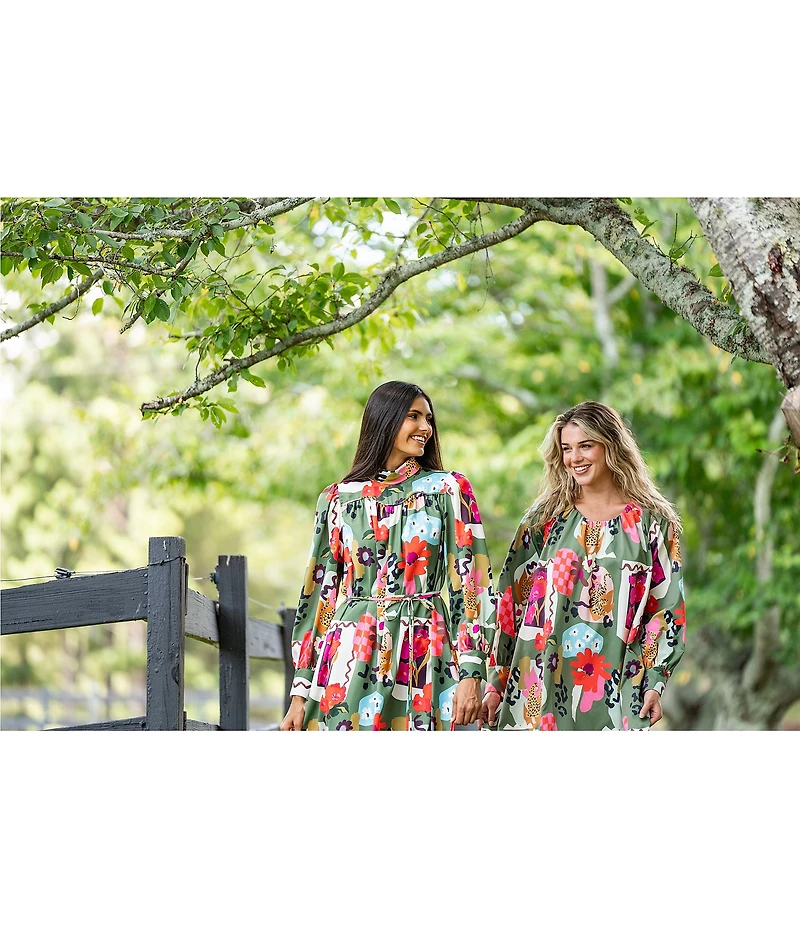 CROSBY by Mollie Burch Bentley Long Sleeve Crew Neck Mini Dress