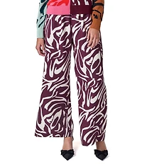 CROSBY by Mollie Burch Jasper Zebra Print Wide Leg Pants