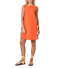 CROSBY by Mollie Burch Pixie Pleated Boat Neck Baby Doll Dress