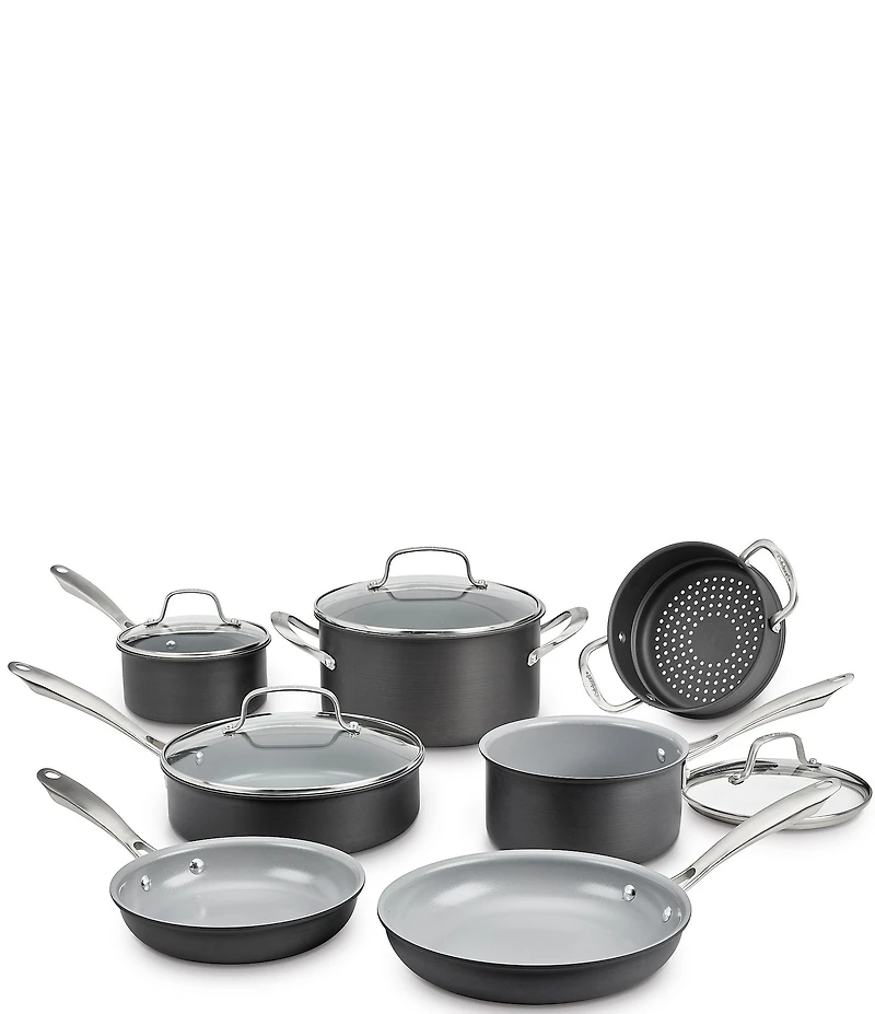 Cuisinart 11-Pc Green Gourmet Complete Cookware Set