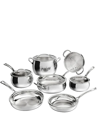 Cuisinart 12-Pc PureClad Triple-Ply Stainless Steel Cookware Set