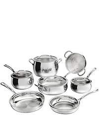 Cuisinart 12-Pc PureClad Triple-Ply Stainless Steel Cookware Set