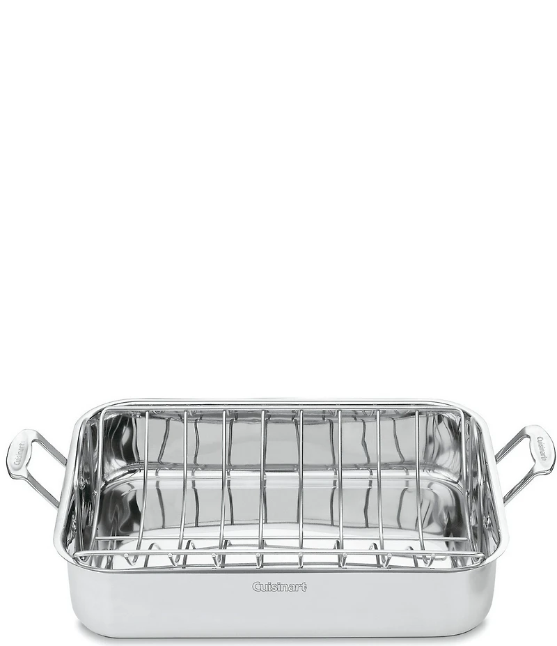 Cuisinart Chef's Classic Stainless 16#double; Roasting Pan with Rack