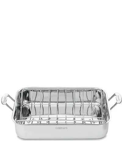 Cuisinart Chef's Classic Stainless 16#double; Roasting Pan with Rack