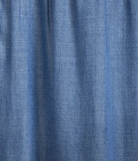 Current Air Chambray Tiered Asymmetric A-Line Midi Skirt