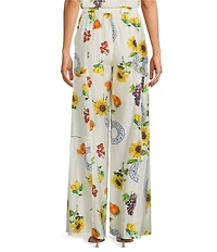 Current Air Coordinating Fruit Print Tiered Wide Leg Pants