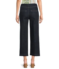 Current Air Cotton Denim Wide Leg Pants