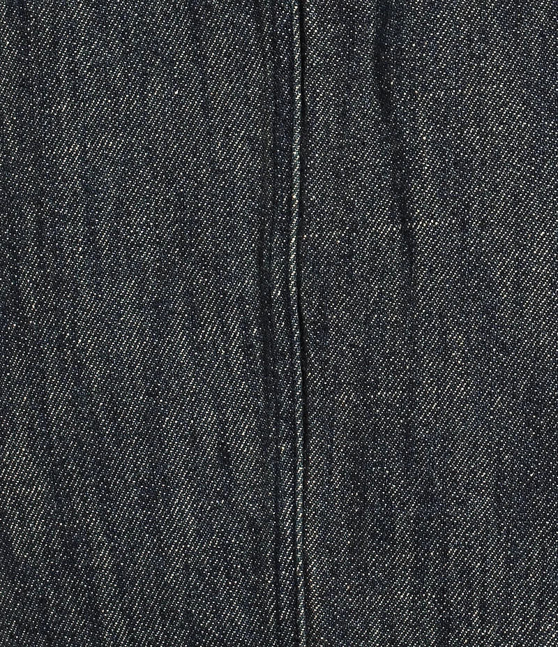 Current Air Denim Point Collar Curved Hem Cropped Jacket