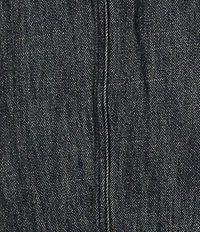 Current Air Denim Point Collar Curved Hem Cropped Jacket