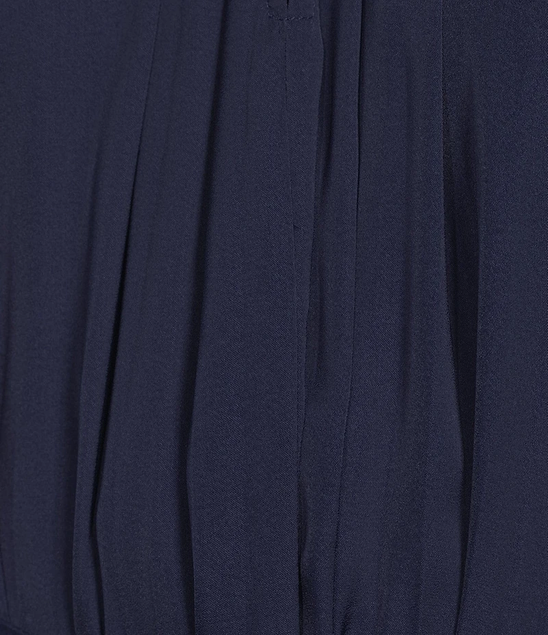 Current Air Halter Tie Waist Pleated Midi Dress