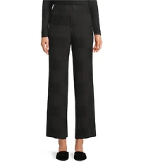 Current Air Novelty Pleated Straight Leg Pants