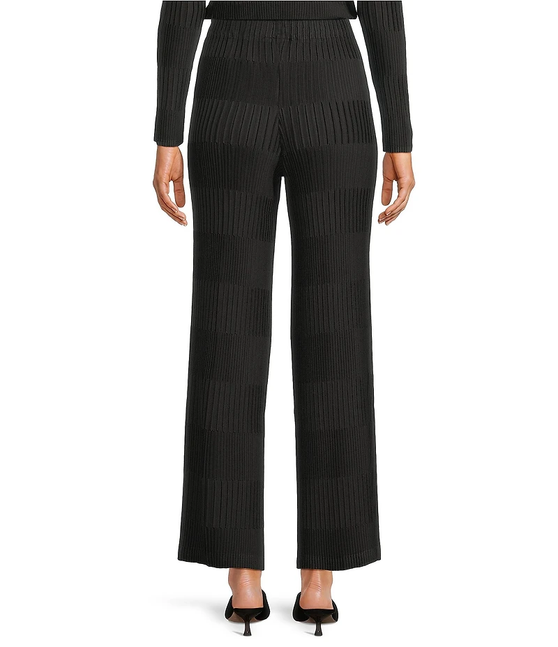 Current Air Novelty Pleated Straight Leg Pants