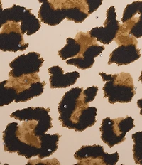 Current Air Rhinestone Leopard A-Line Midi Skirt