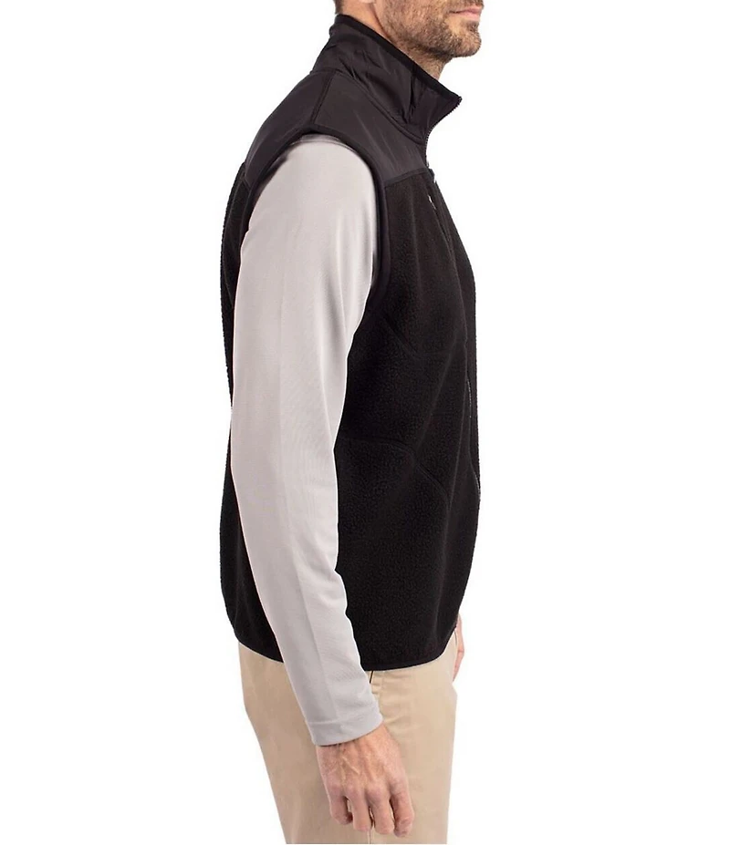Cutter & Buck Big & Tall Cascade Eco Sherpa Full Zip Vest