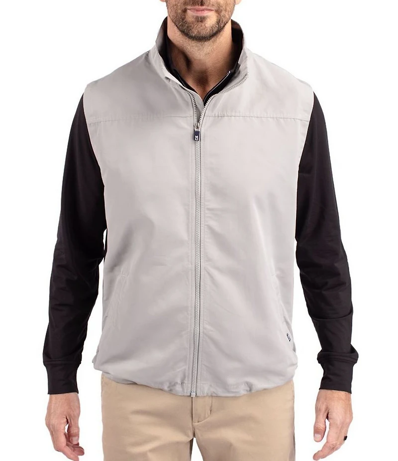 Cutter & Buck Big & Tall Charter Eco Water Resistant Packable Full Zip Vest