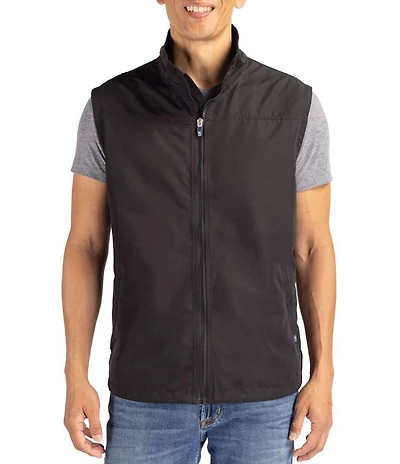 Cutter & Buck Big & Tall Charter Eco Water Resistant Packable Full Zip Vest