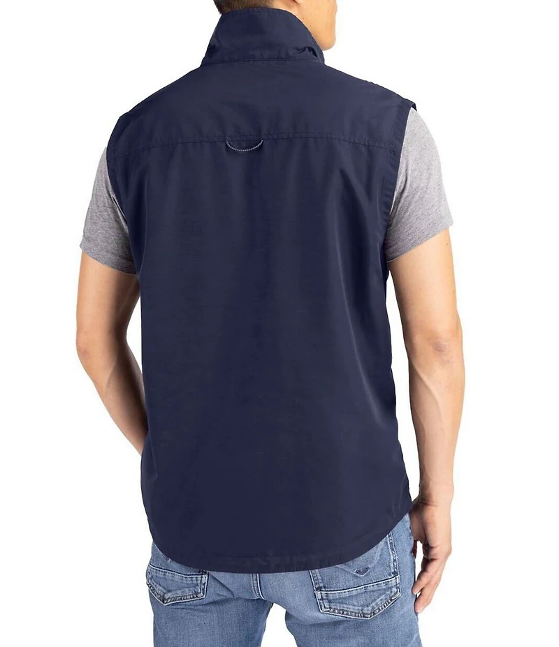 Cutter & Buck Big & Tall Charter Eco Water Resistant Packable Full Zip Vest