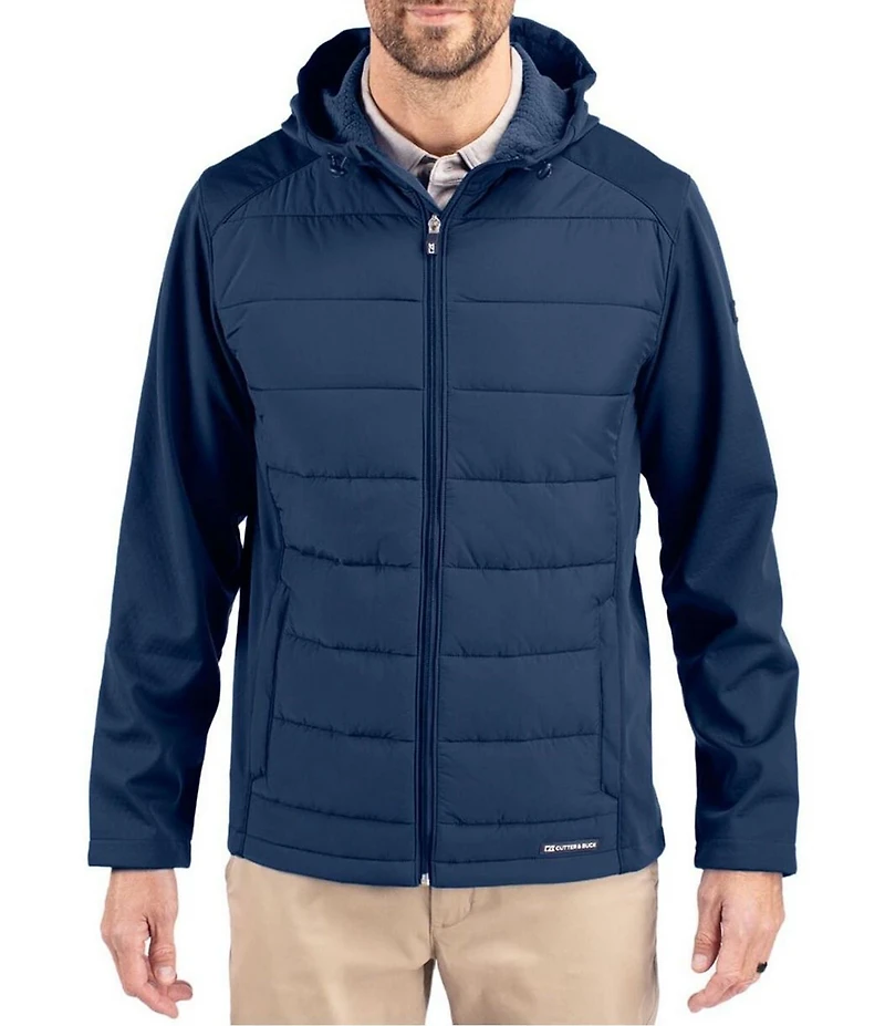 Cutter & Buck Big & Tall Evoke Eco Hybrid Full Zip Jacket