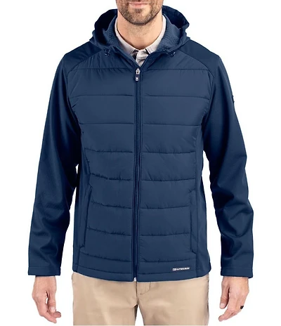 Cutter & Buck Big & Tall Evoke Eco Hybrid Full Zip Jacket