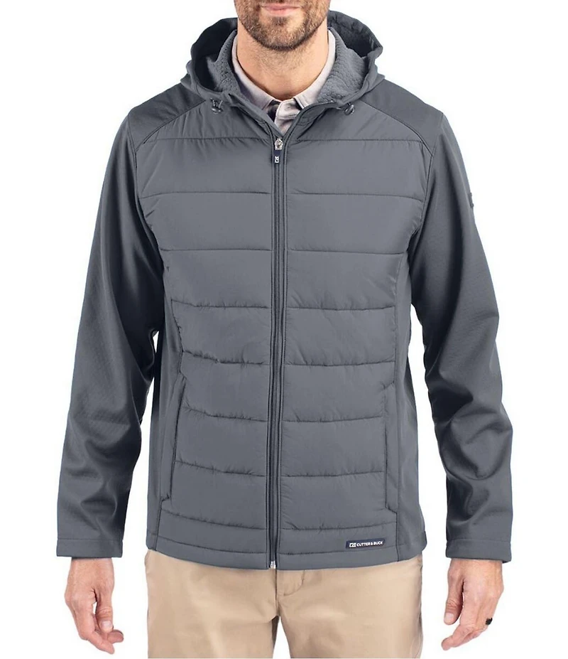 Cutter & Buck Big & Tall Evoke Eco Hybrid Full Zip Jacket
