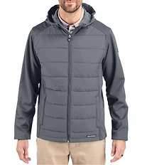 Cutter & Buck Big & Tall Evoke Eco Hybrid Full Zip Jacket