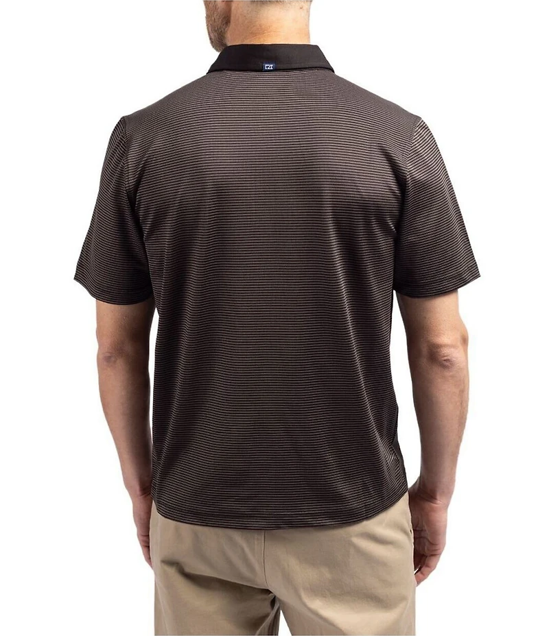Cutter & Buck Big & Tall Featherlight Micro Stripe Pique Short Sleeve Polo Shirt
