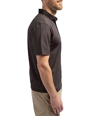 Cutter & Buck Big & Tall Featherlight Micro Stripe Pique Short Sleeve Polo Shirt