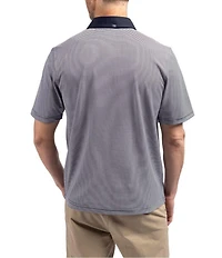 Cutter & Buck Big & Tall Featherlight Micro Stripe Pique Short Sleeve Polo Shirt