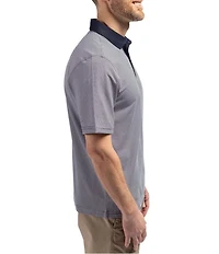 Cutter & Buck Big & Tall Featherlight Micro Stripe Pique Short Sleeve Polo Shirt