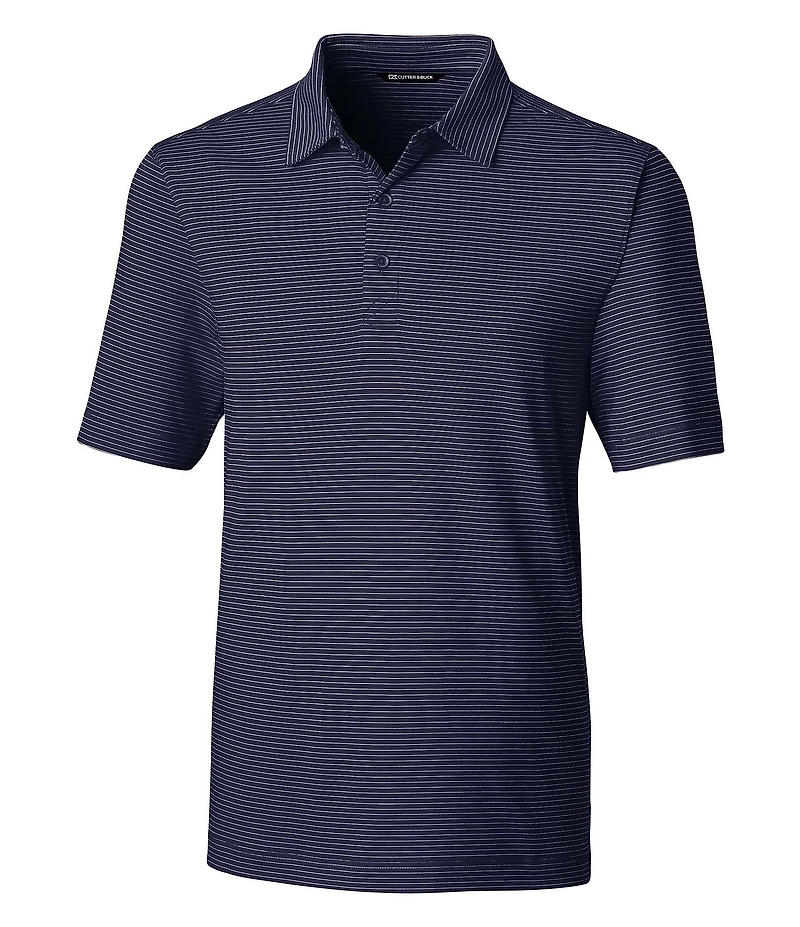 Cutter & Buck Big & Tall Forge Polo Pencil Stripe Performance Stretch Short-Sleeve Polo Shirt