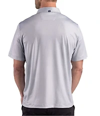 Cutter & Buck Big & Tall Performance Lattice Print Short Sleeve Polo Shirt