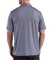 Cutter & Buck Big & Tall Performance Lattice Print Short Sleeve Polo Shirt