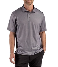 Cutter & Buck Big & Tall Performance Lattice Print Short Sleeve Polo Shirt