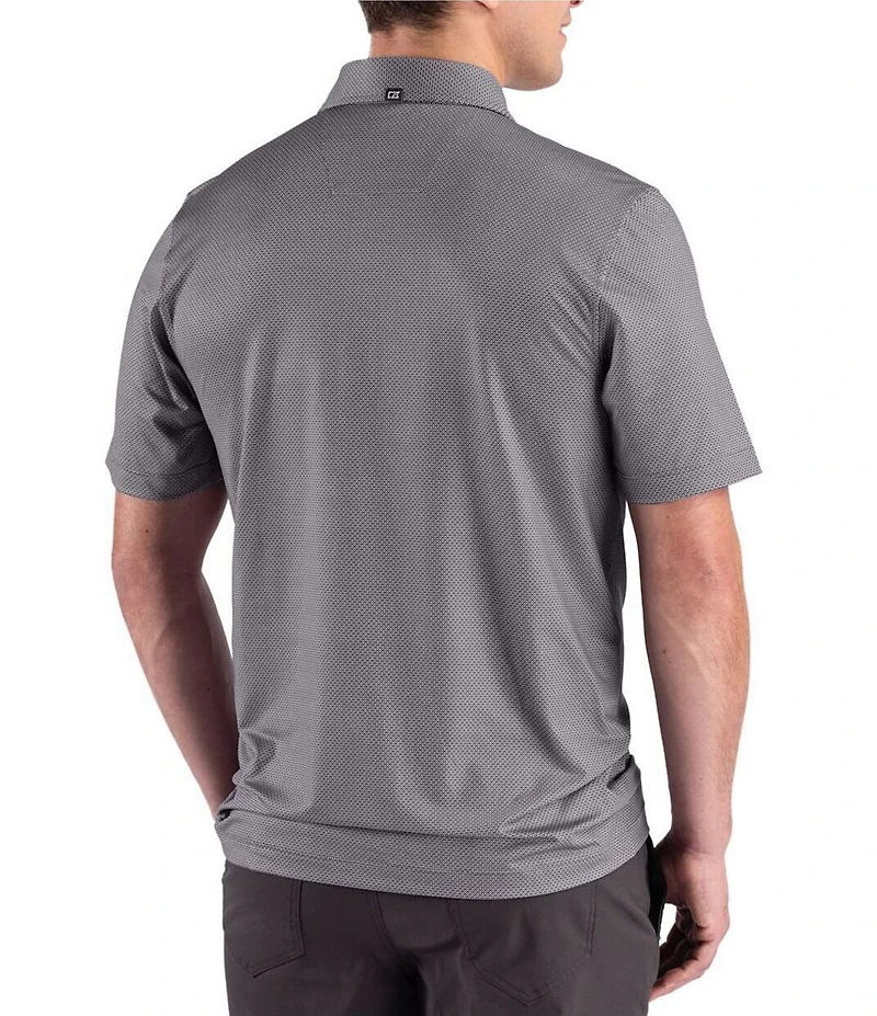 Cutter & Buck Big & Tall Performance Lattice Print Short Sleeve Polo Shirt