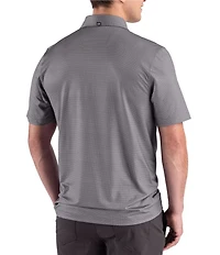 Cutter & Buck Big & Tall Performance Lattice Print Short Sleeve Polo Shirt