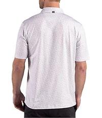 Cutter & Buck Big & Tall Performance Pike Fern Print Short Sleeve Polo Shirt
