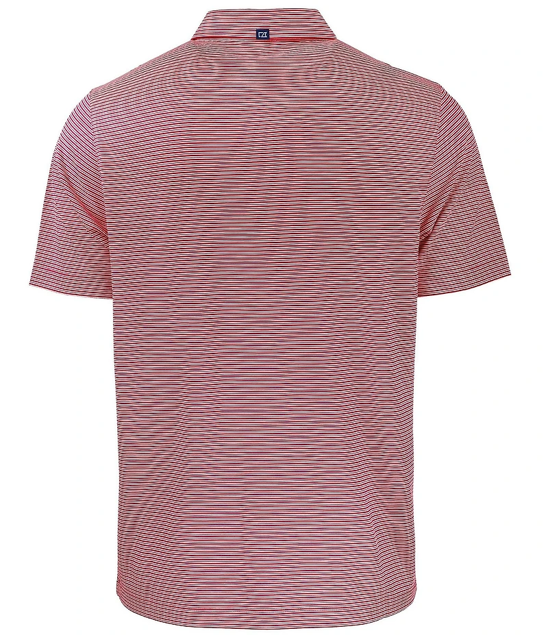 Cutter & Buck Big & Tall Performance Stretch Forge Eco Double Stripe Short Sleeve Polo Shirt