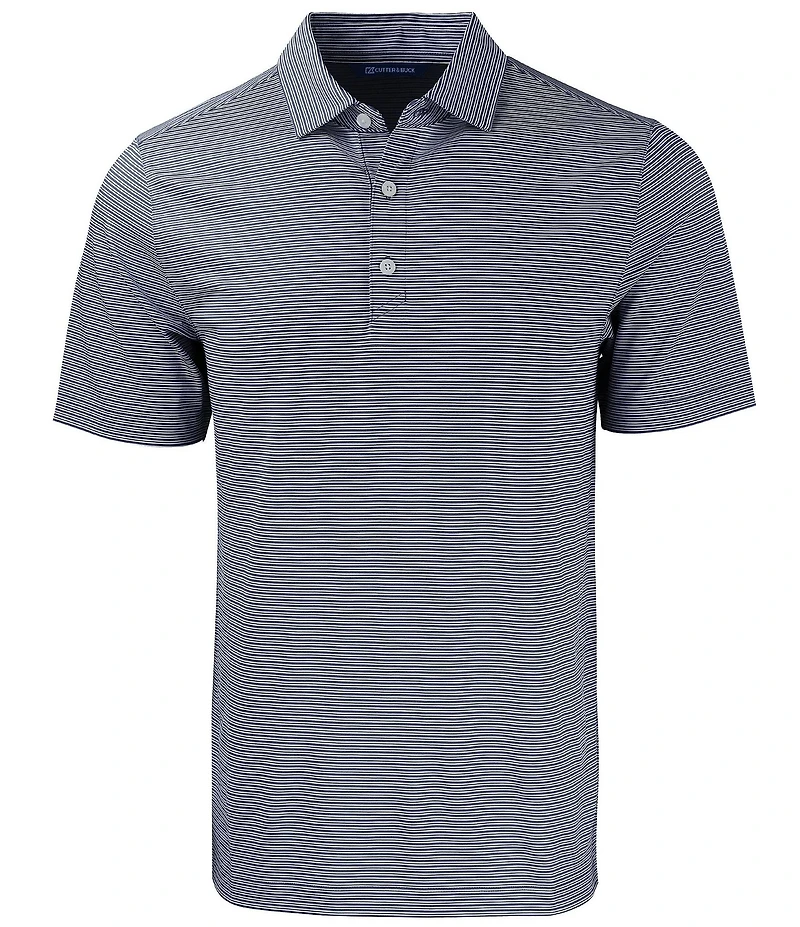 Cutter & Buck Big & Tall Performance Stretch Forge Eco Double Stripe Short Sleeve Polo Shirt