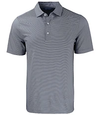 Cutter & Buck Big & Tall Performance Stretch Forge Eco Double Stripe Short Sleeve Polo Shirt