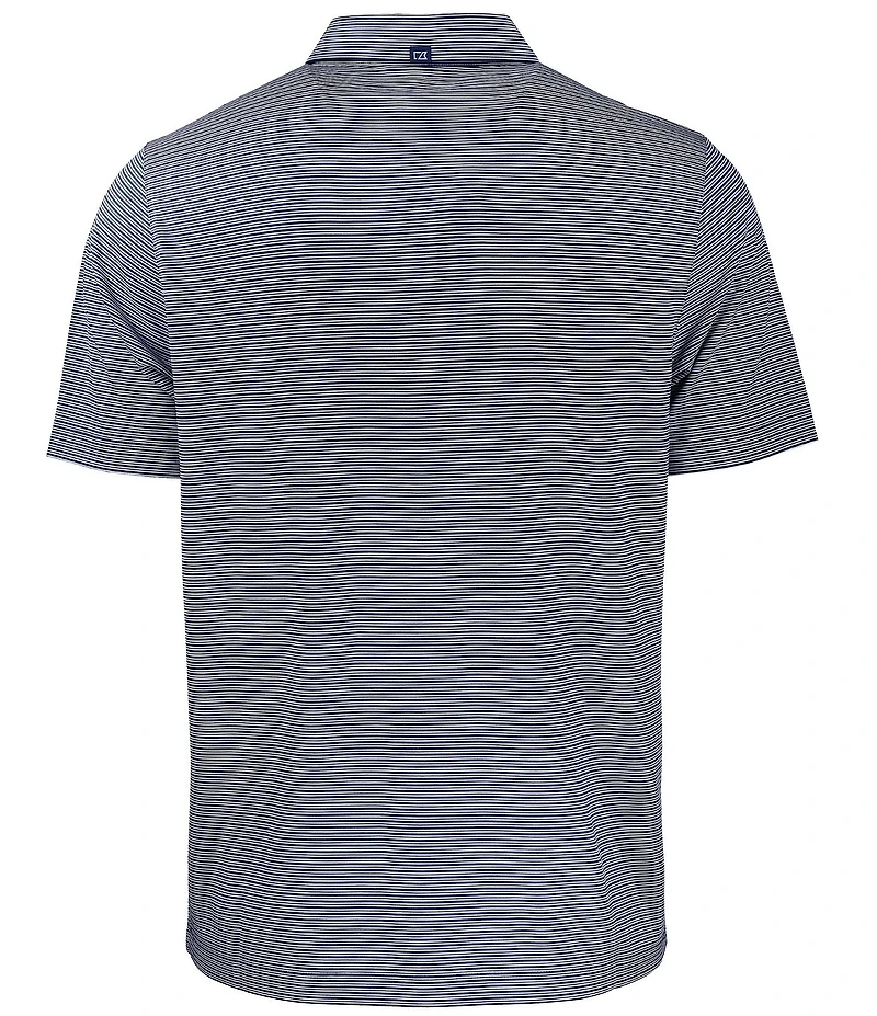 Cutter & Buck Big & Tall Performance Stretch Forge Eco Double Stripe Short Sleeve Polo Shirt
