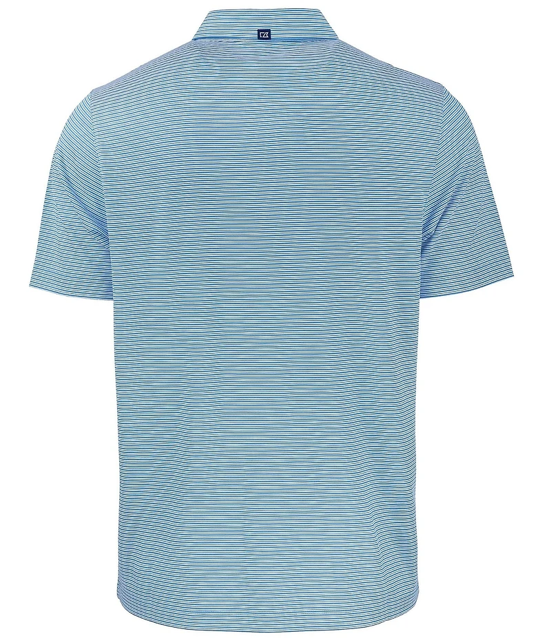 Cutter & Buck Big & Tall Performance Stretch Forge Eco Double Stripe Short Sleeve Polo Shirt